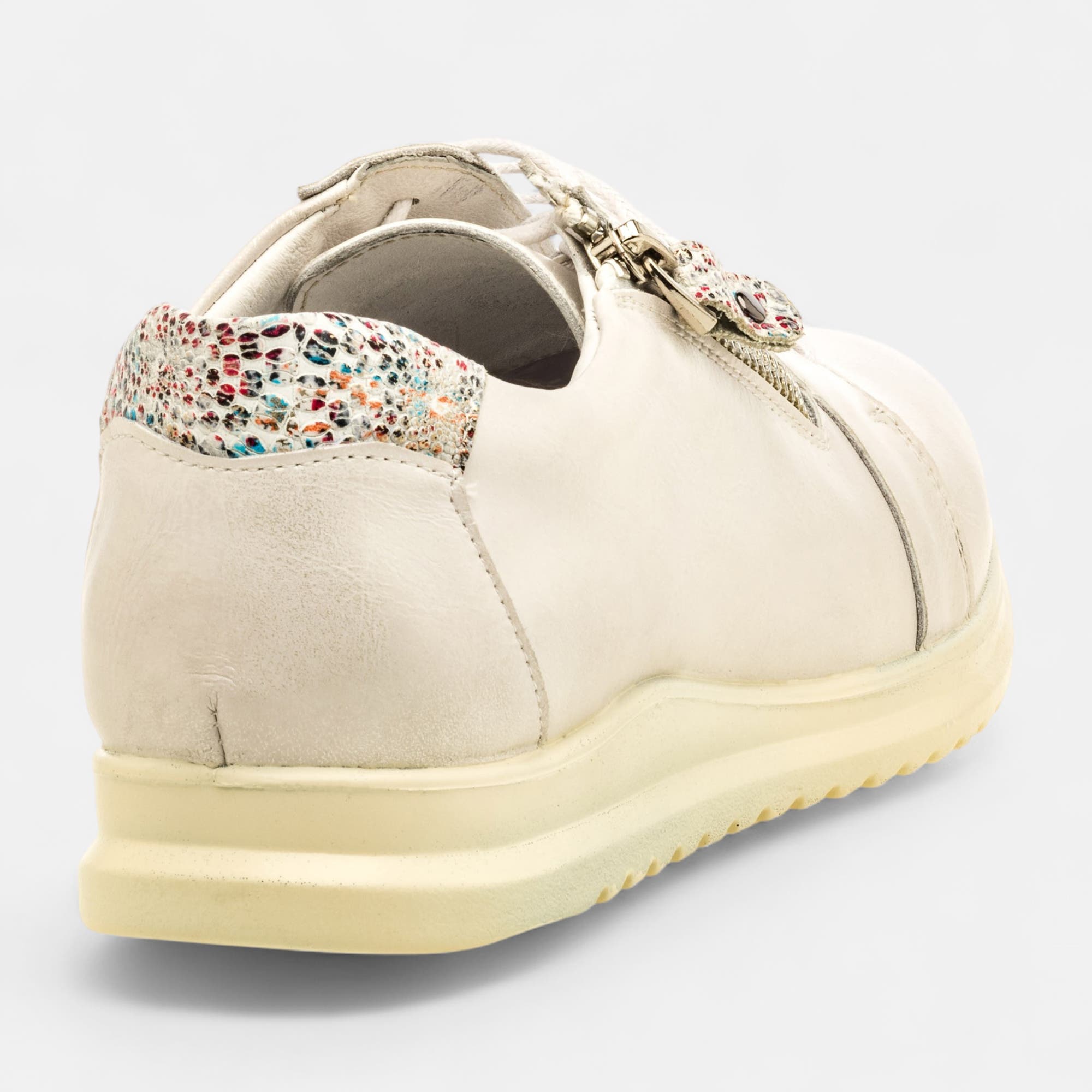 Baskets basses Femme en cuir blanc