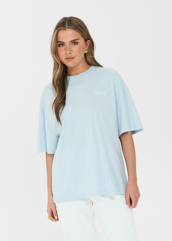Seashell t-shirt blauw