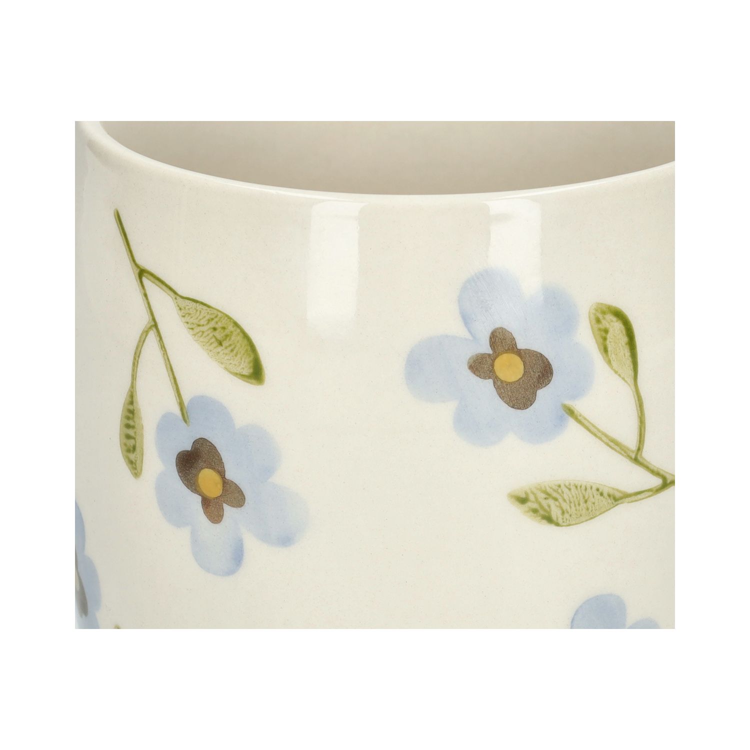 Theemok, steengoed, viooltjes, Ø9,5 cm