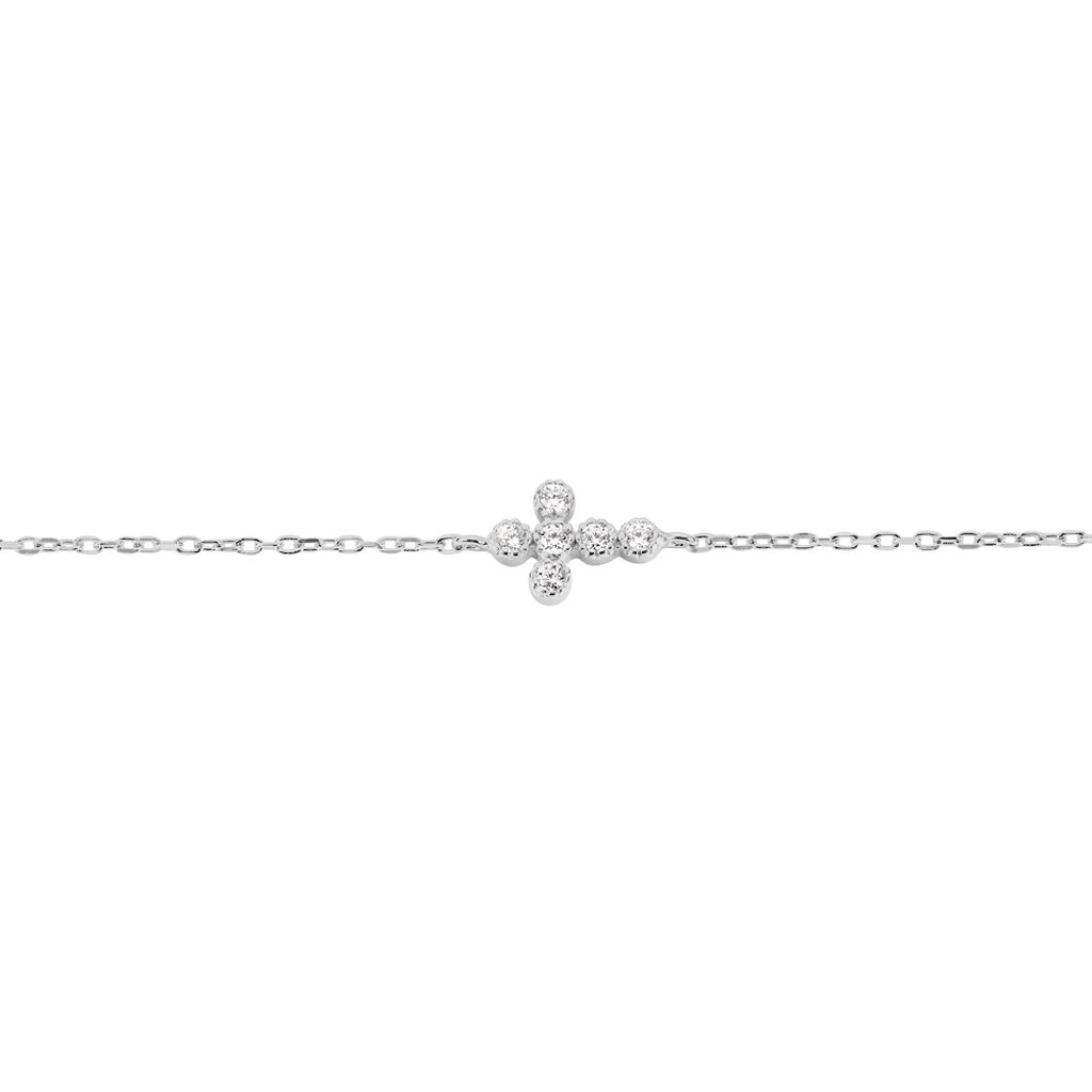 Bracelet Priscus Argent Blanc Oxyde De Zirconium