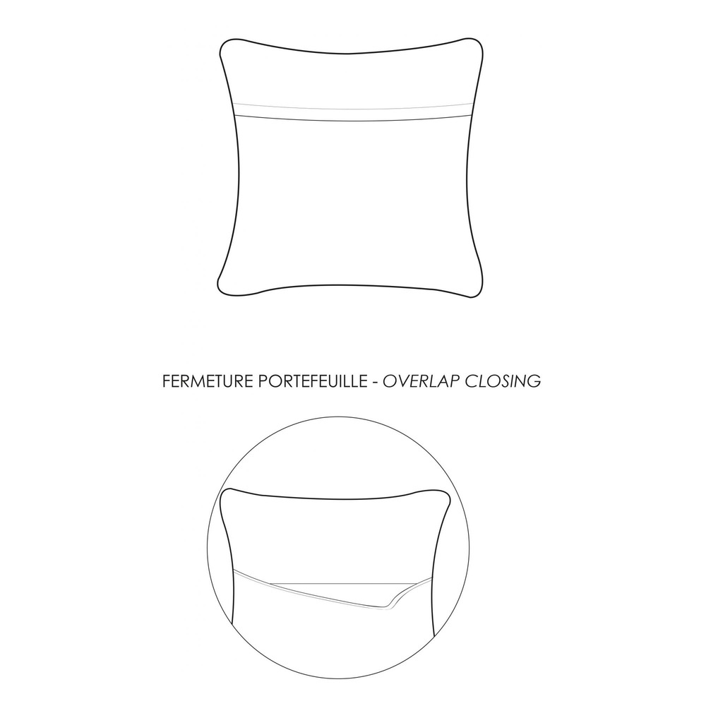 Coussin stonewashed maia yuzu 30 x 50 cm