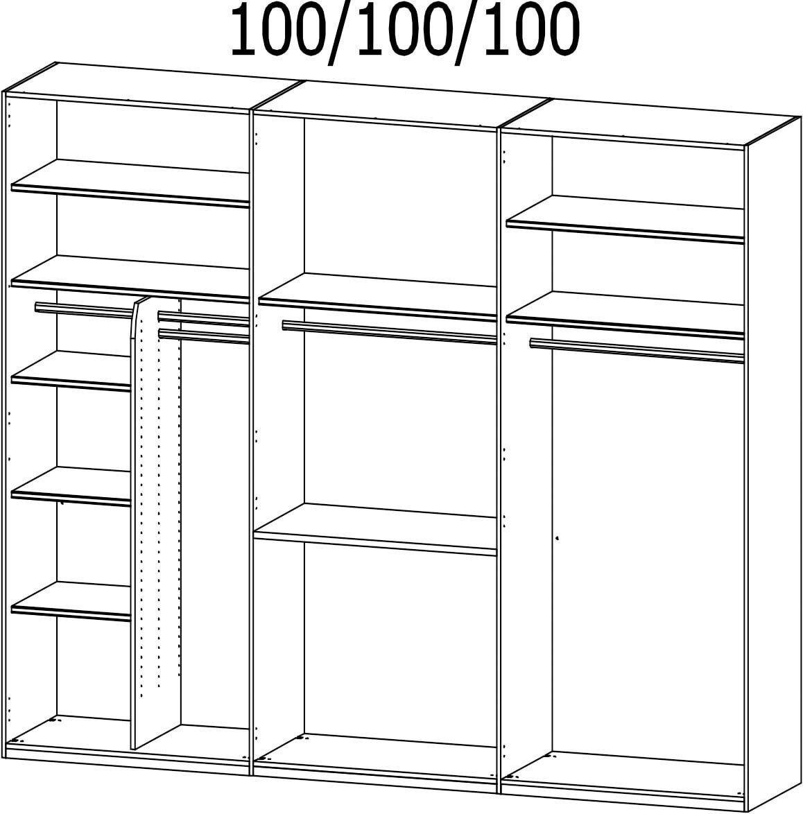 Kleiderschrank PURISMA weiß