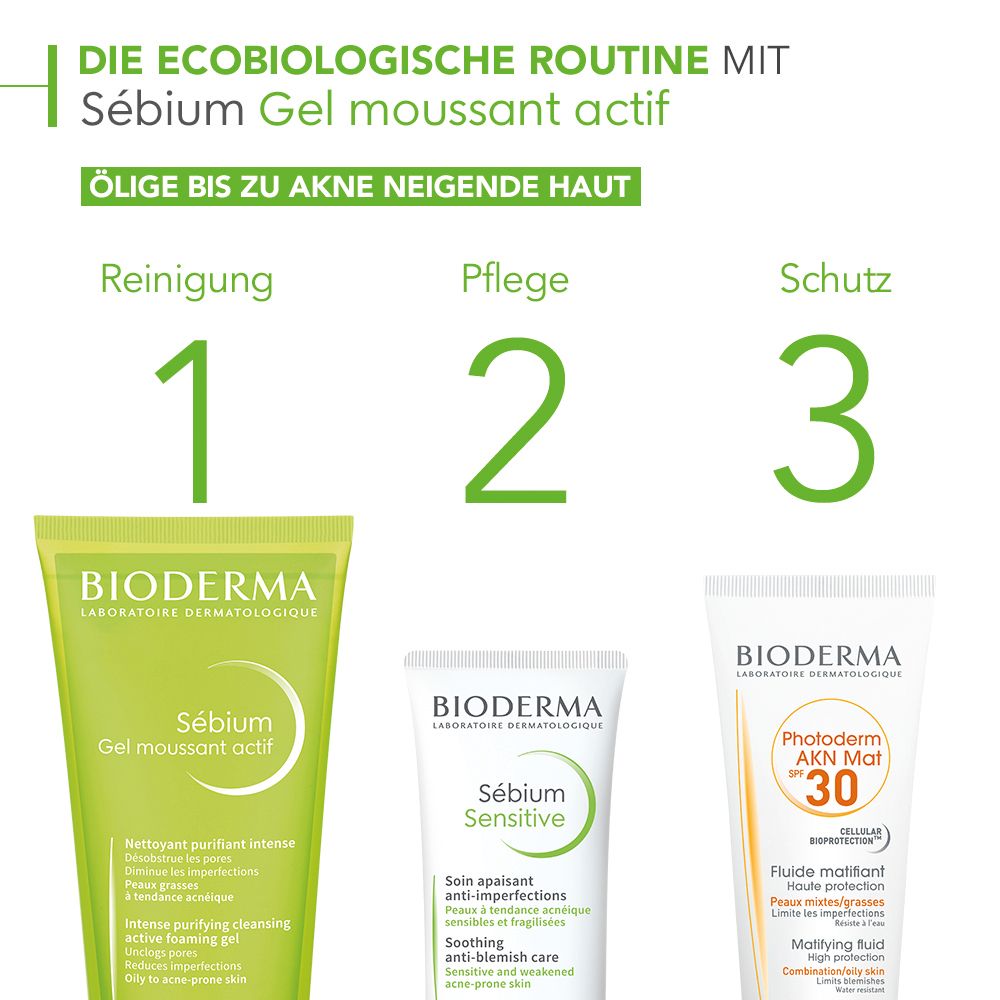BIODERMA Sébium Gel moussant actif Reinigungsgel - Jetzt 25% sparen mit Code 