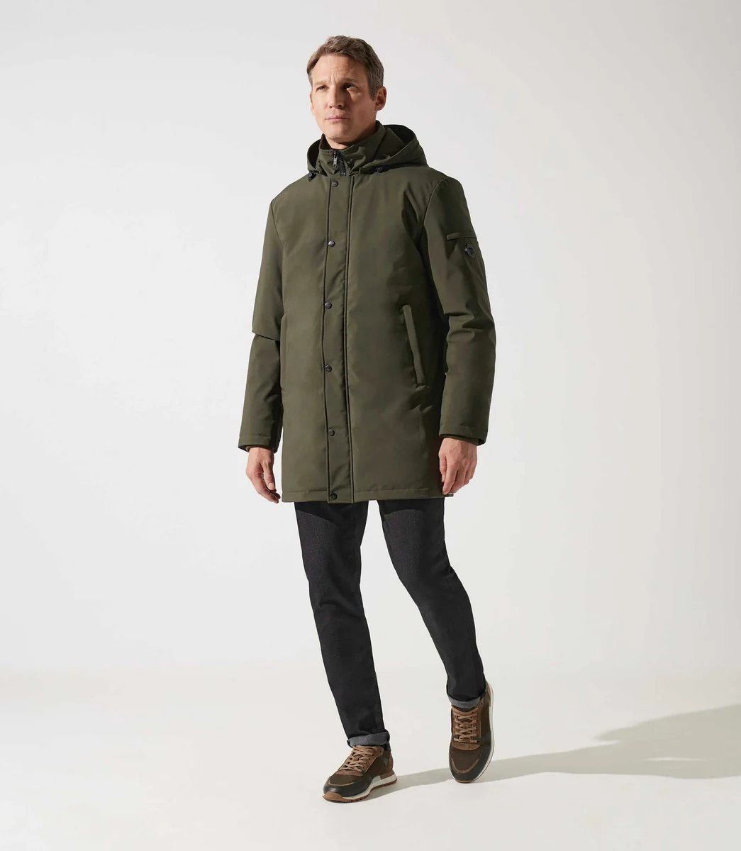 Parka à capuche kaki MIRKO