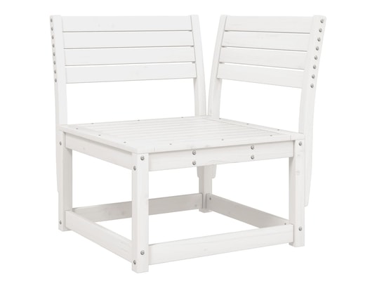 VIDAXL - Salon extérieur Salon de jardin 5 pcs blanc bois massif de pin