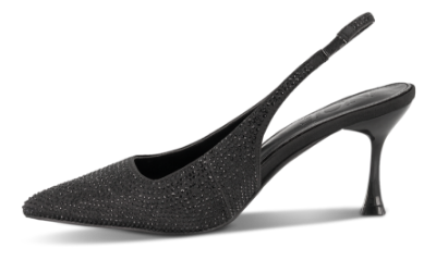 NOË Collection Slingback Stilet Sort 2215500611