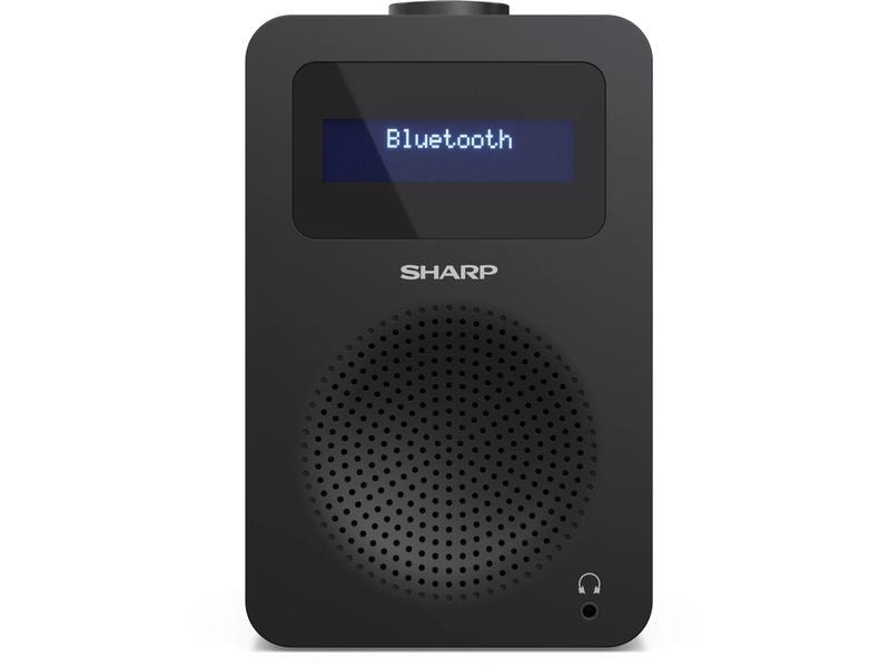 Sharp DAB  Radio DR-430 – Midnight Black Digitalradio mit Bluetooth und Kopfhöreranschluss
