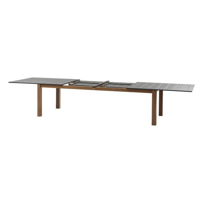 Table de jardin extensible rectangulaire MICEIRA Graphite & Honey