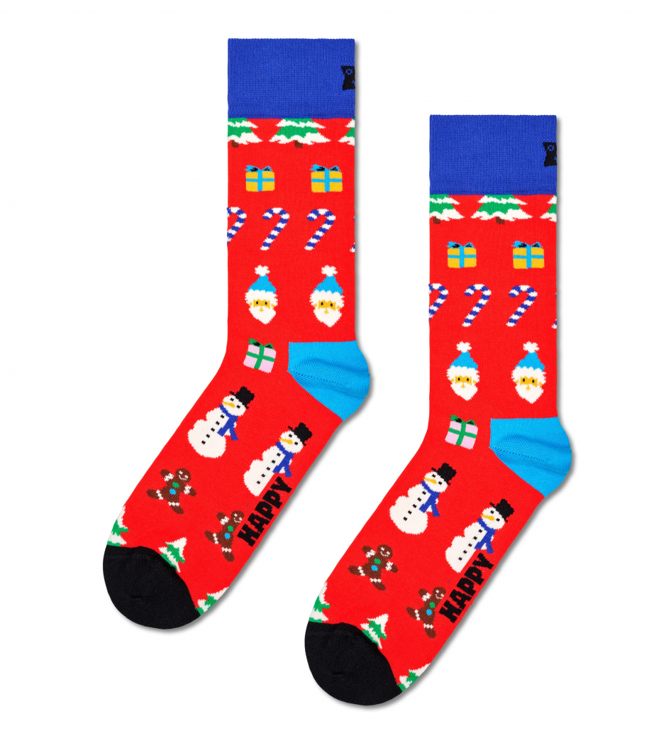 Happy Socks All I Want For Christmas Sock Socken in Mehrfarbig