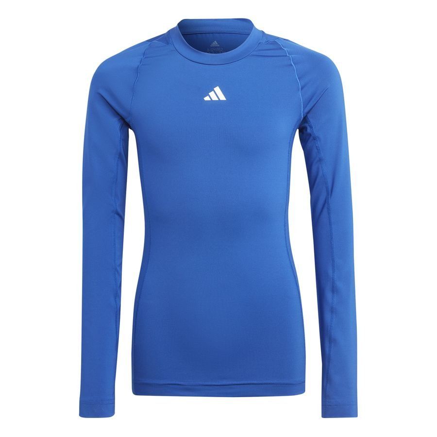 adidas Baselayer Techfit - Bleu Enfant Manches Longues