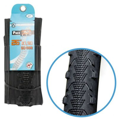 Pneu velo 26 x 1.90 noir tringle souple ts (50-559)