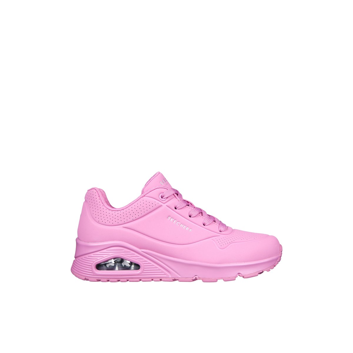 2X les points-Uno_soa-l-Baskets - Talon plat - Rose Ouvert
