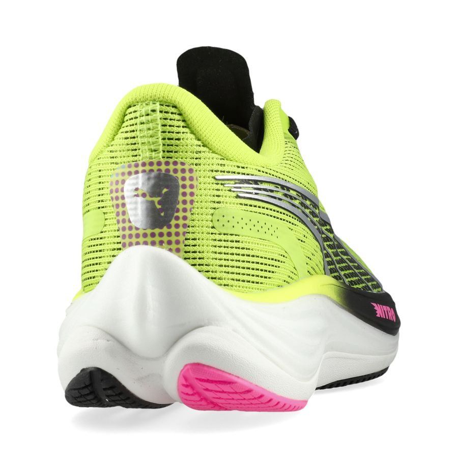 PUMA Chaussures de Running Velocity Nitro 3 - Jaune/Noir/Poison Pink Femme