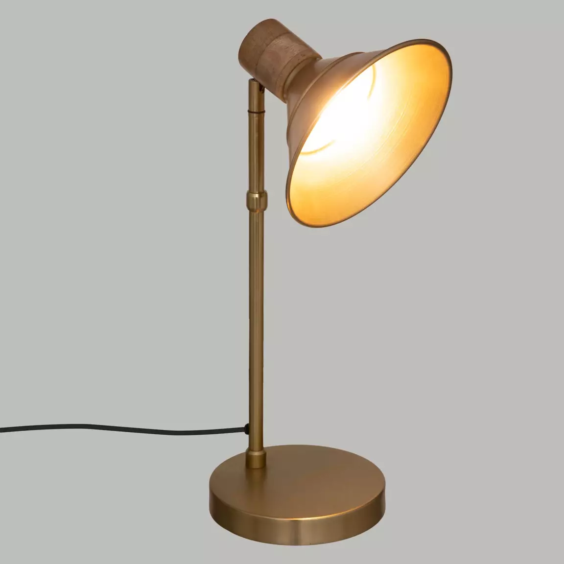 Lampe à poser métal (H45 cm) Bota Dorée