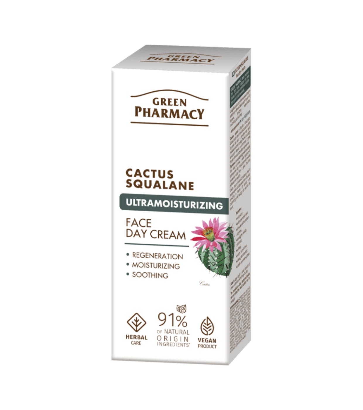Green Pharmacy - Creme de dia ultra-hidratante - Cacto + Esqualano
