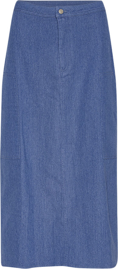 A-VIEW Line twill skirt Denim blue