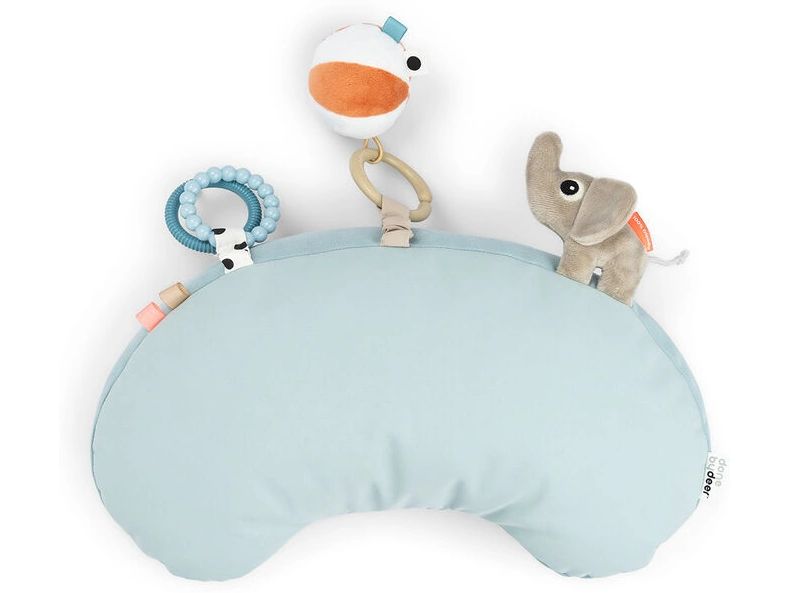 done by deer Tummy time Spielkissen Playground Blau Bauchlagekissen mit Spieleffekten