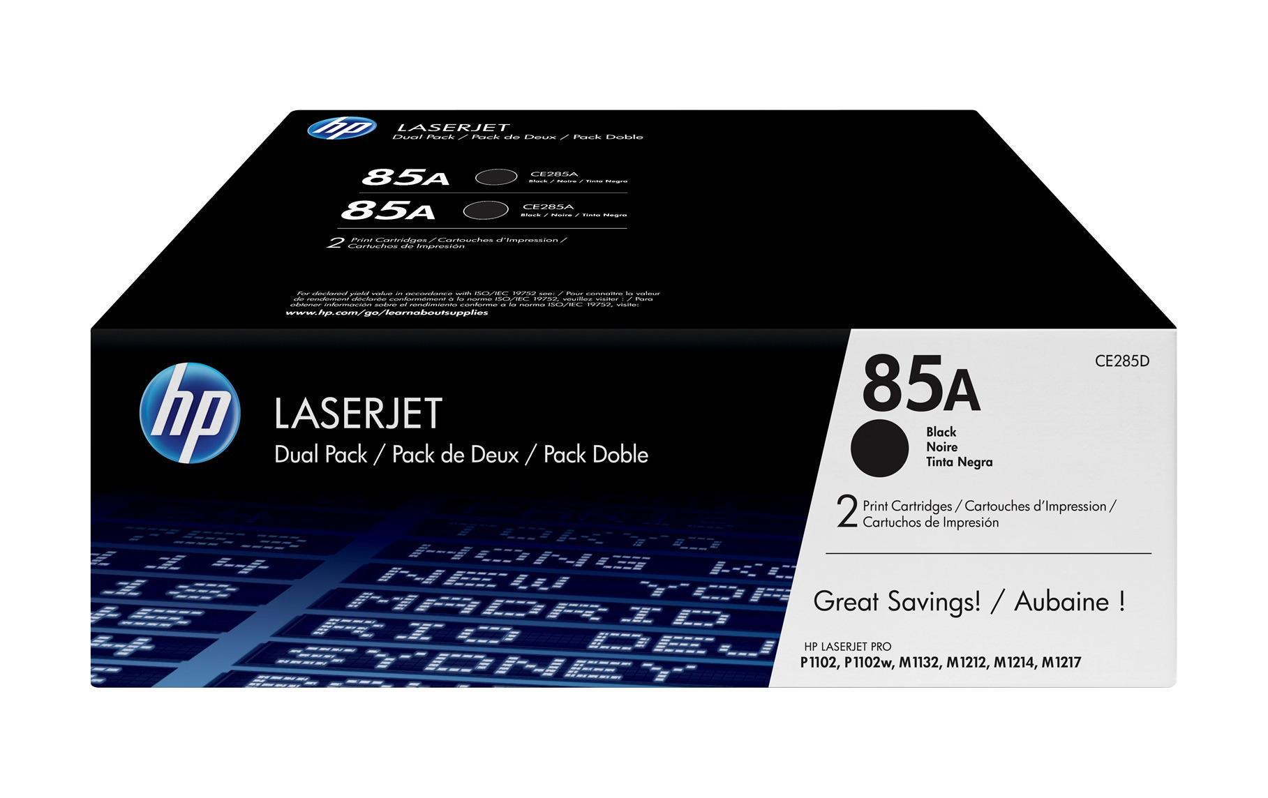 Toner Nr. 85A (CE285AD) Black (2er-Pack)<br>Tonerkartusche (Duo-Pack)