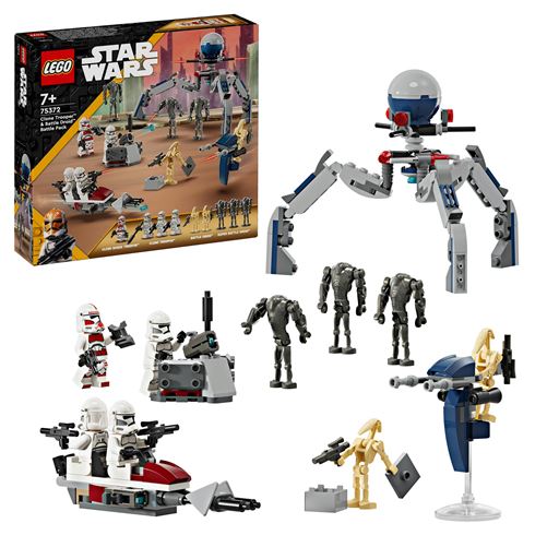 LEGO Star Wars Battle Pack Med Klonsoldater Og Kampdroider - 75372