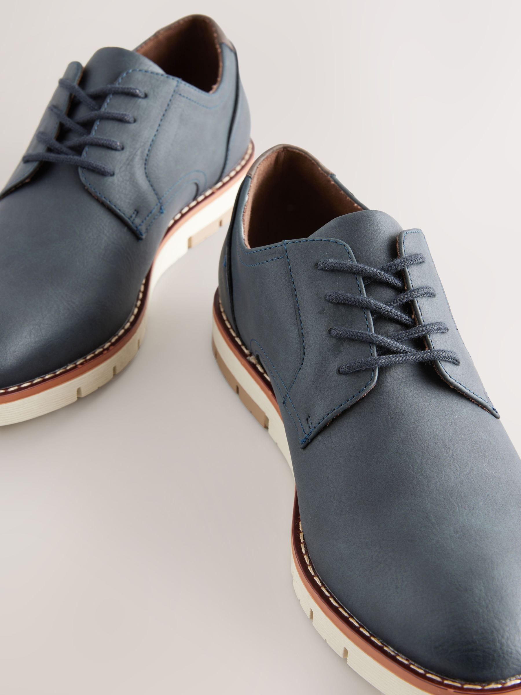 Donkerblauw - Sportschoenen met sleehak