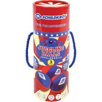 Balle de jonglage, set de 3, rouge/bleu