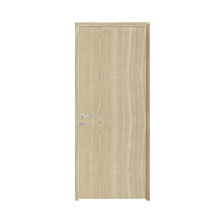 Bloc-porte Alpille effet chêne naturel H.204 x l.73 cm, réversible