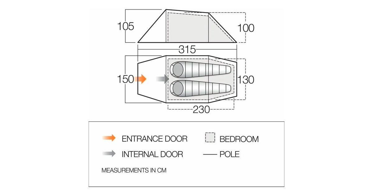 VangoF10 Xenon UL 2 tent  (Groen)