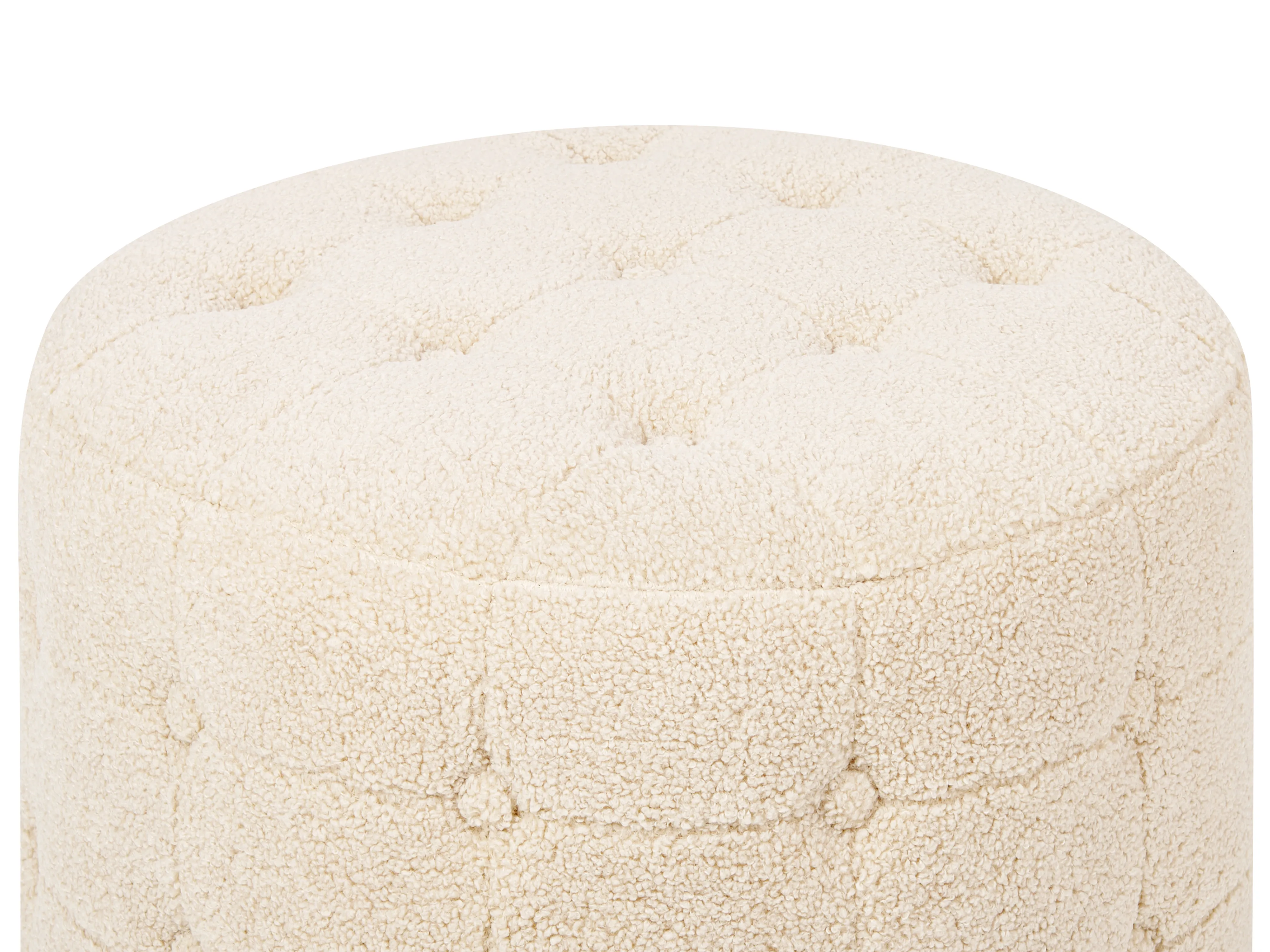 Poef TAMPA Bouclé Beige
