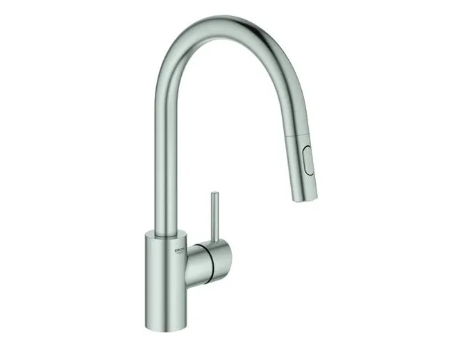 Grohe Concetto etgr køk bruser - etgr køkkenbat, højt udløb, ethul, zero, supersteel 31483DC2