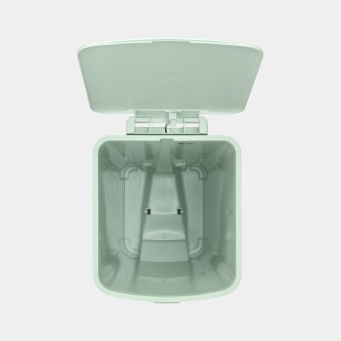 StepUp Pedaalemmer Afvalstraat, 40L - Jade Green - Light Grey - Dark Grey
