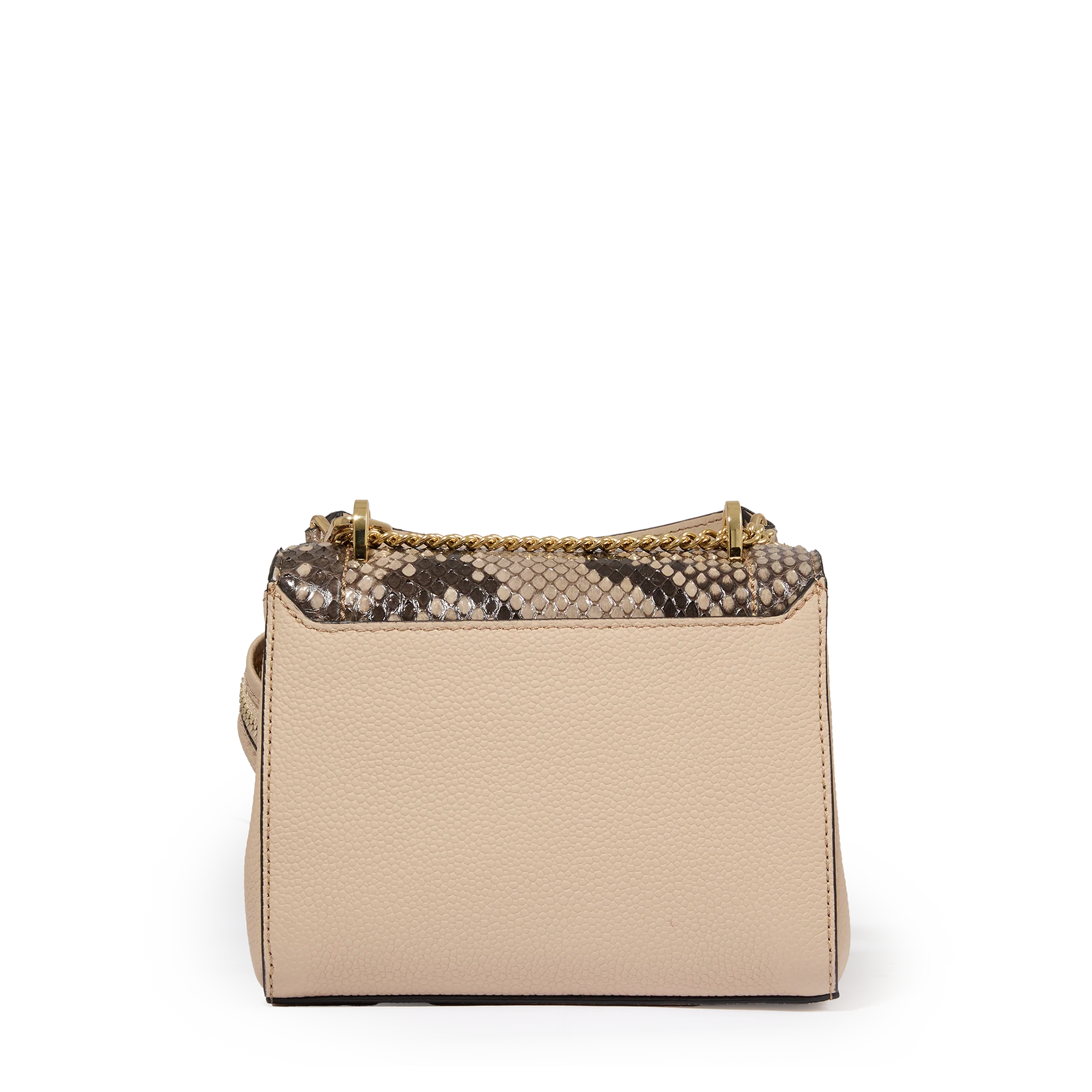 S flap bag Ninon de Lancel-Cappuccino/Dore