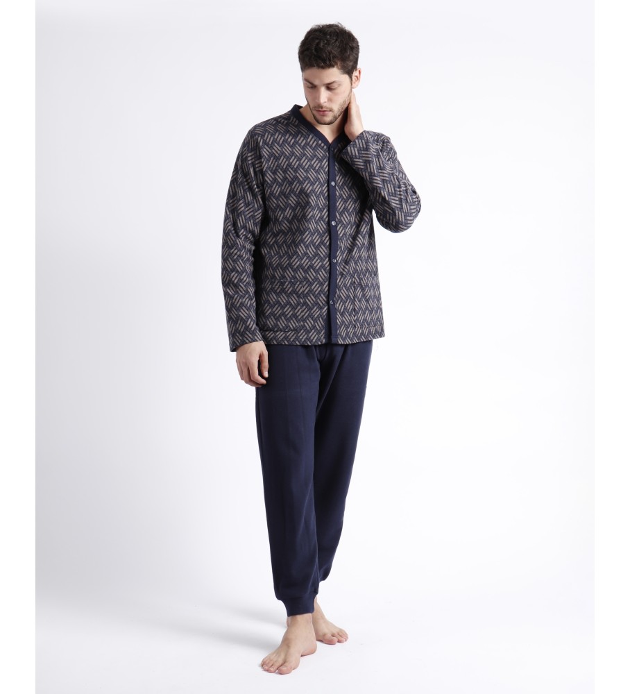 Pijama de manga comprida Admas Navy Cross
