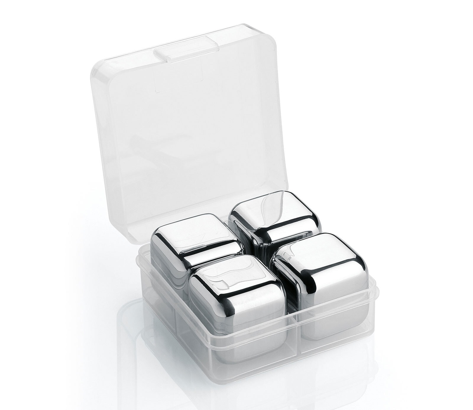 cilio Kühlwürfel Set STEEL 5-teilig Edelstahl silberfarbig