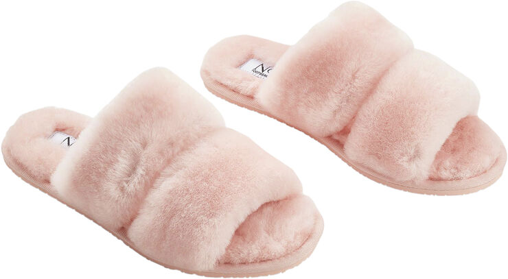 NATURES Collection Slippers Straps (of 100% New Zealand Sheepskin) Pink Pink