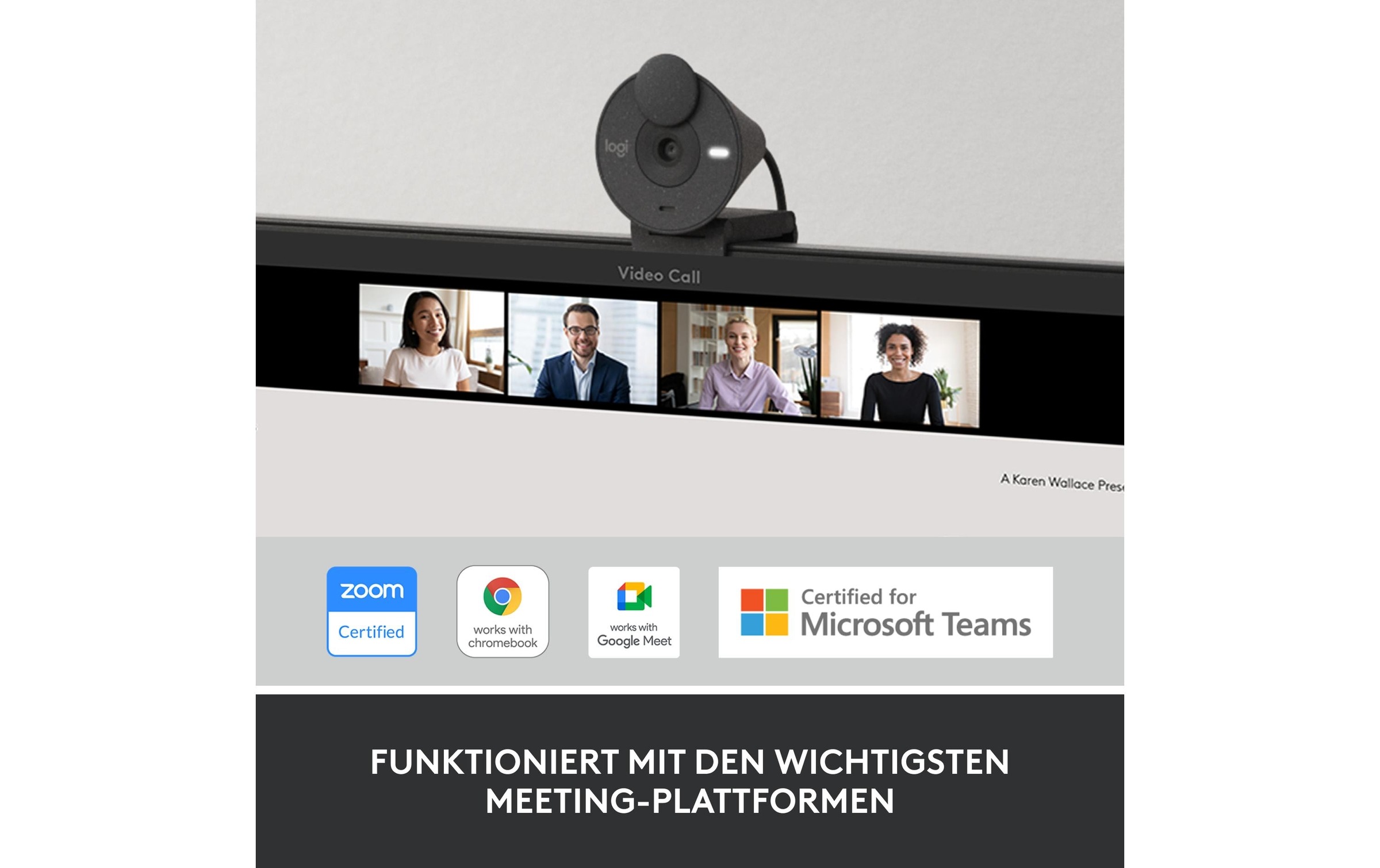Logitech Webcam »Brio 300 graphite«