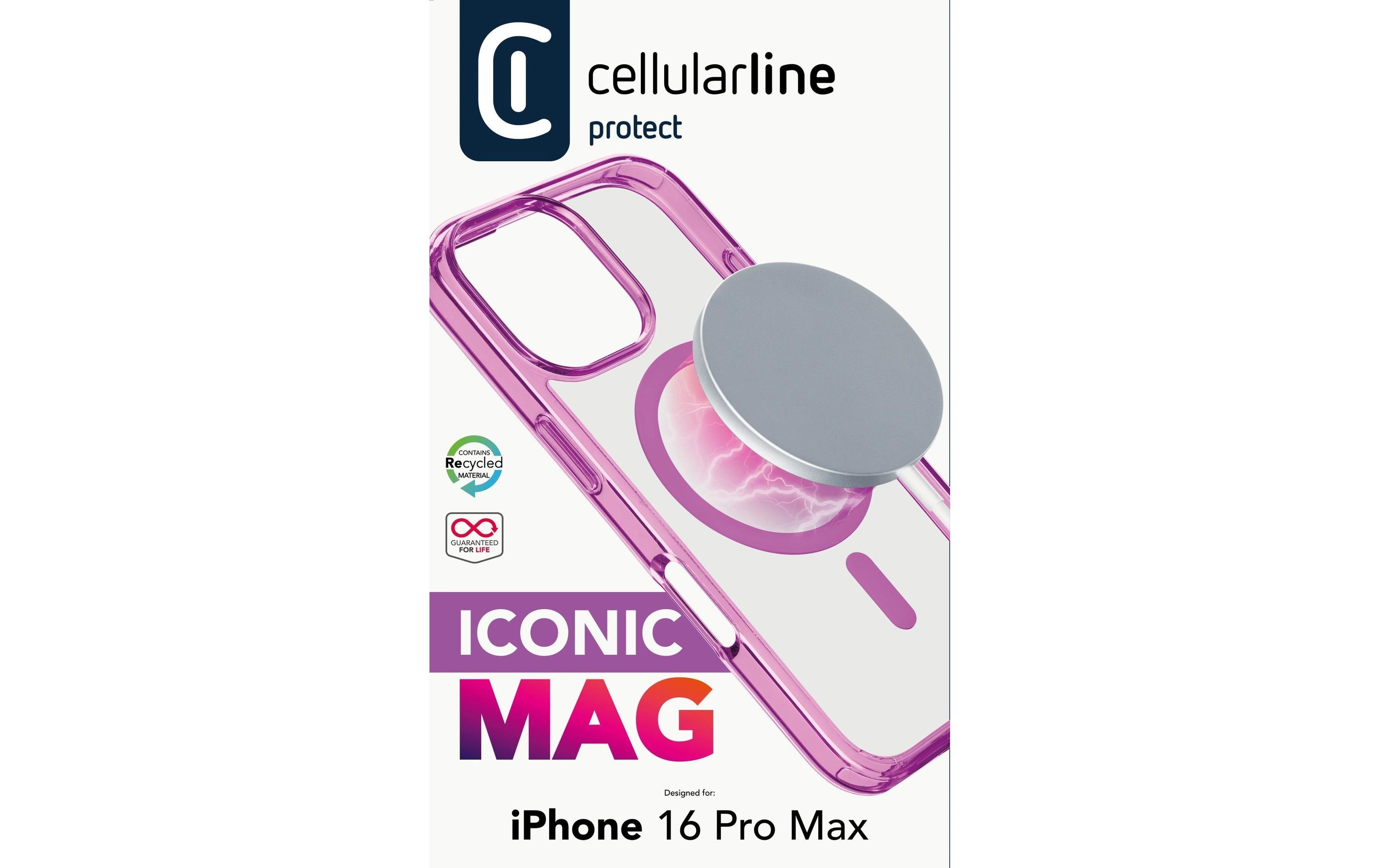 Back Cover Iconic iPhone 16 Pro Max PinkSchutzhülle für das Apple iPhone 16 Pro Max