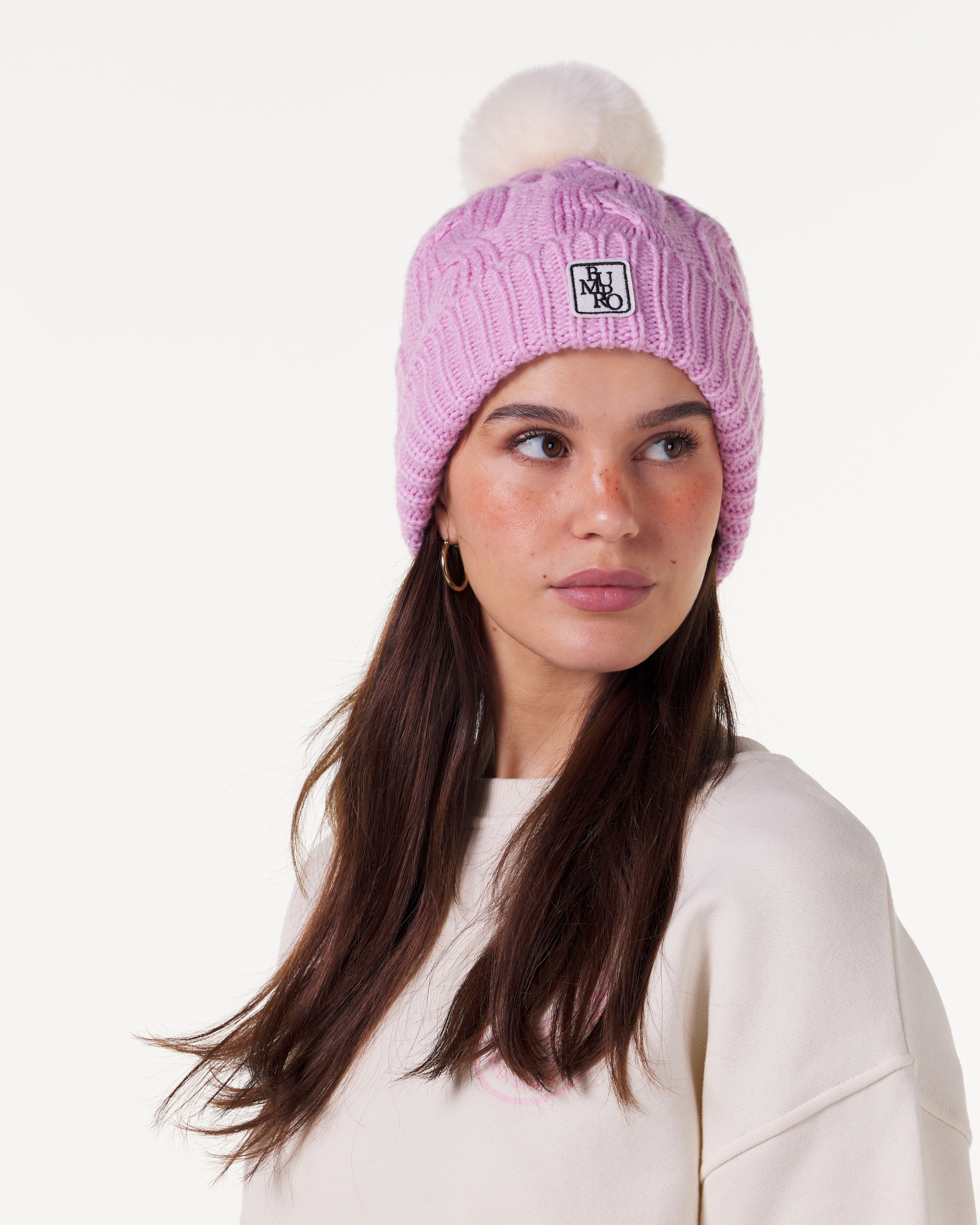 Vivid Cable Knit Pink Sett