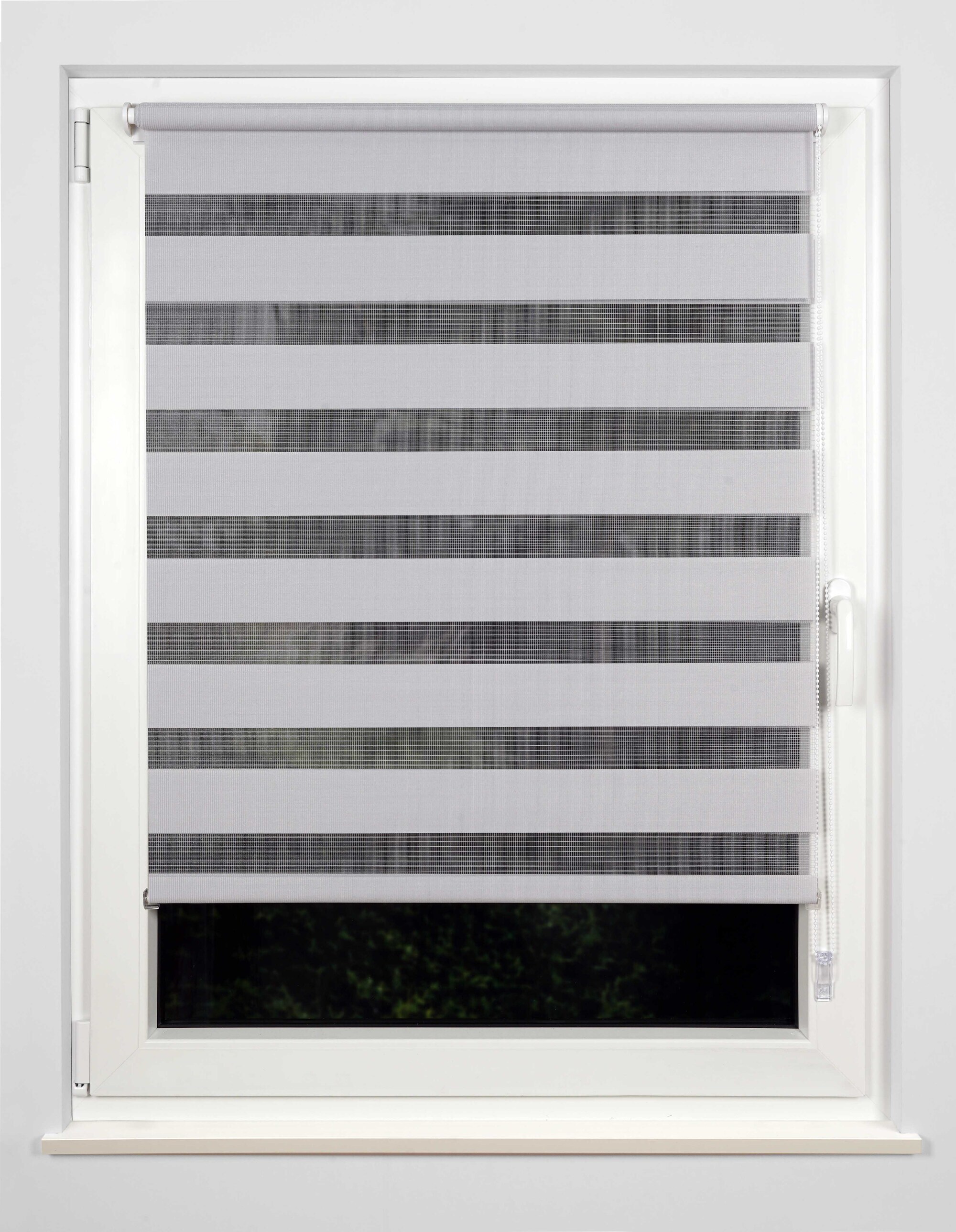 Ondeco Doppelrollo Just KlemmfixSeitenzugrollo Blickdicht Klemmfix Farbe: Grau, Größe: 100x160 cm
