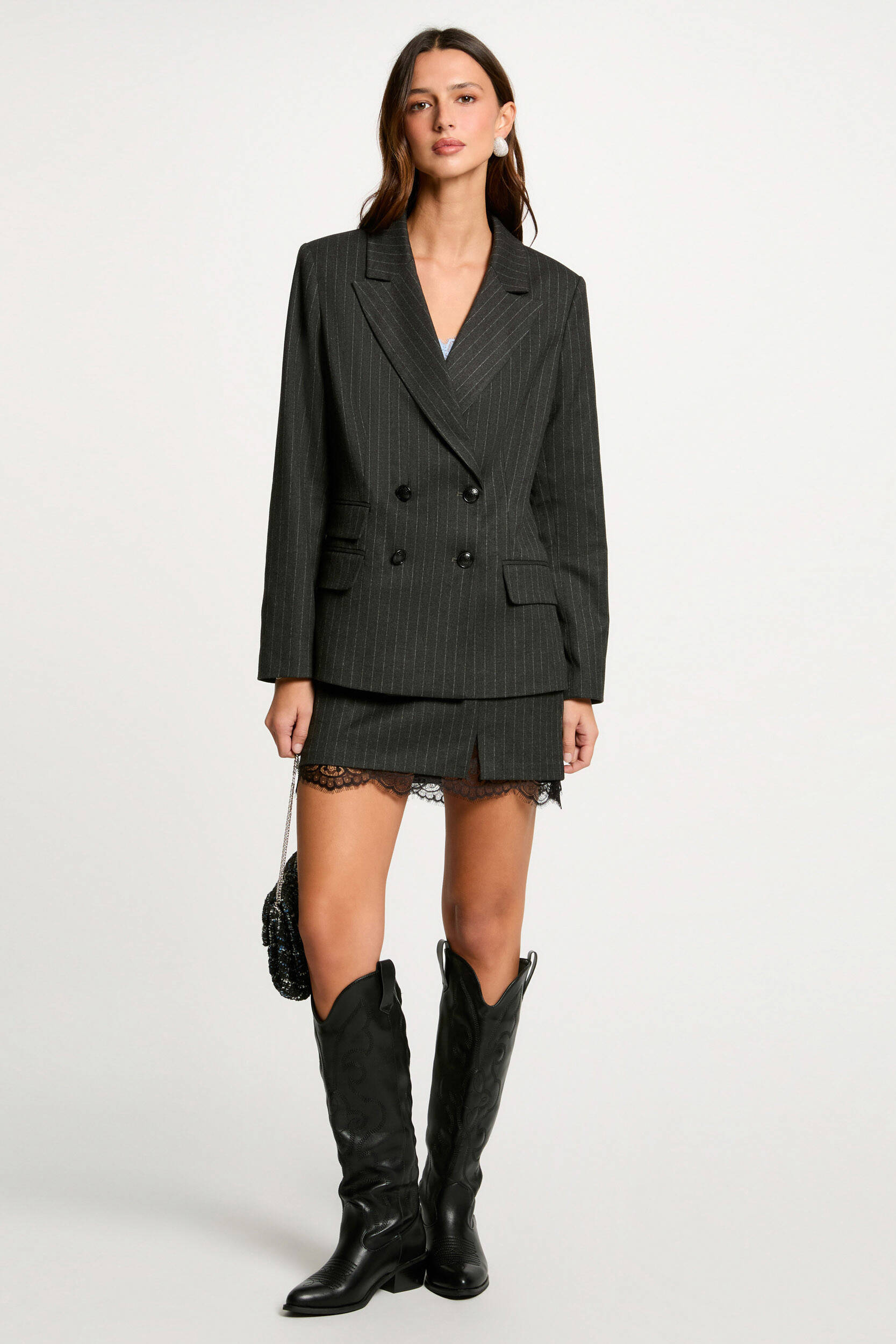 Morgan regular blazer antraciet