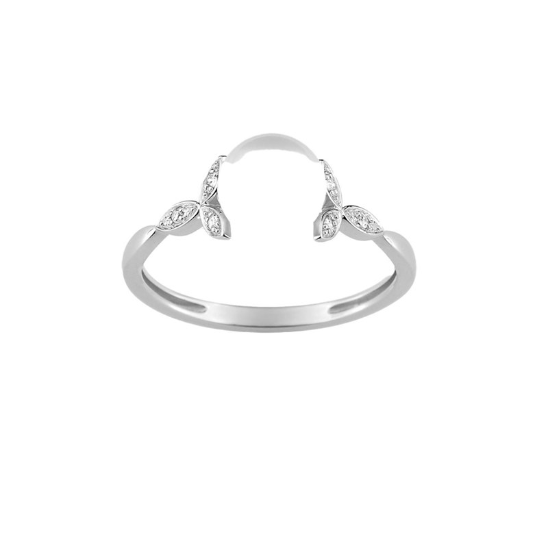 Bague perle femme - Oxyde de zirconium - Argent 925