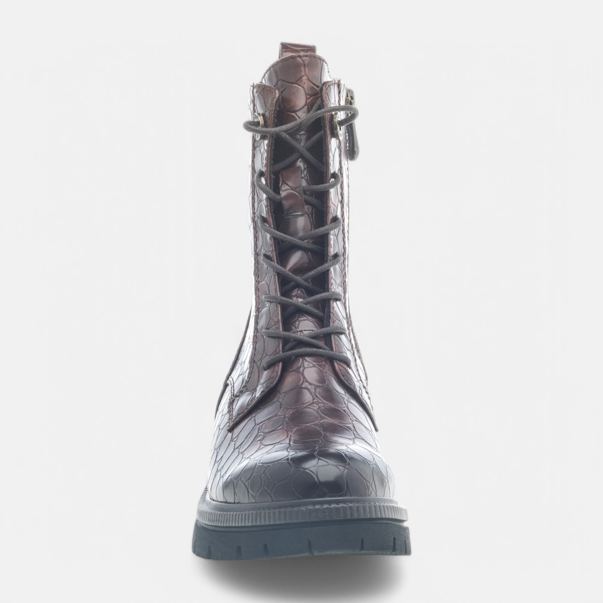 Bottines à lacets Femme marron