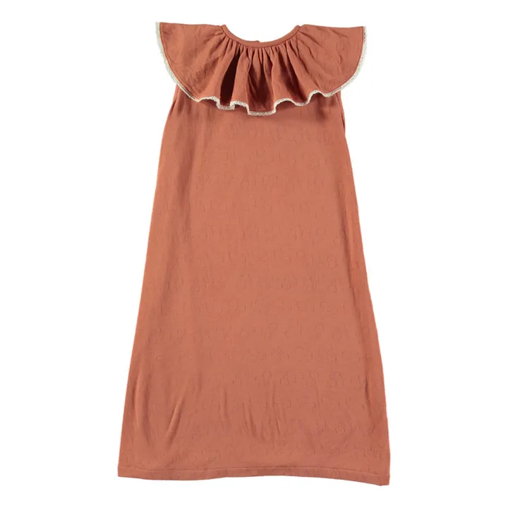 Risu Risu Robe de Nuit Aline Coton Bio | Terracotta