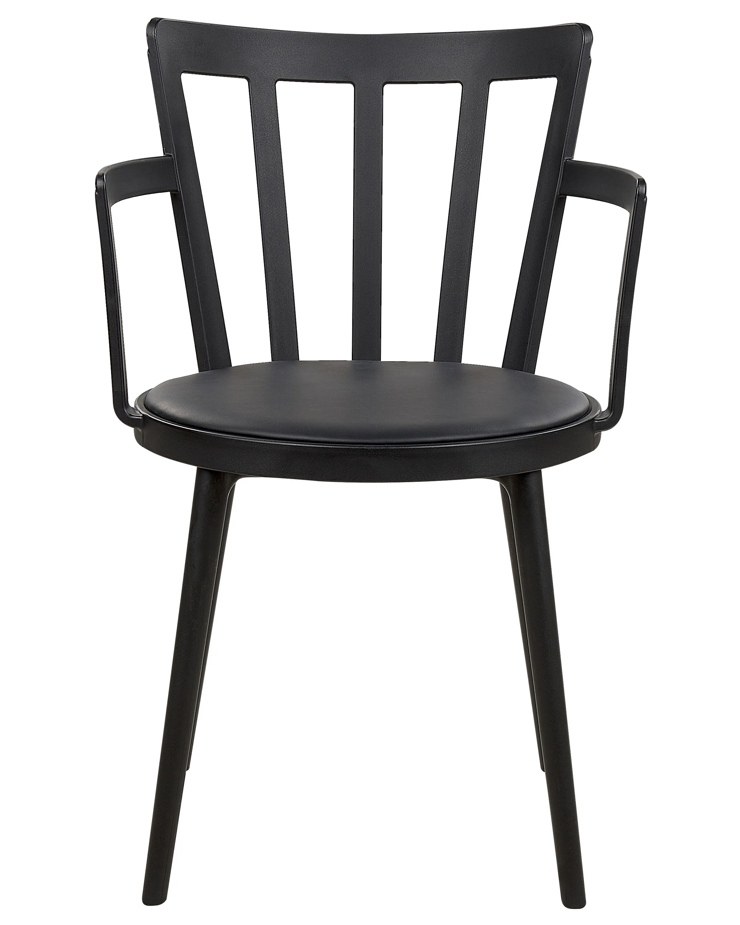 Set van 4 eetkamerstoelen MORILL Zwart