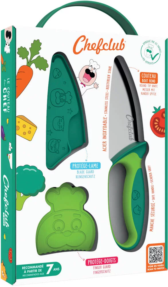 CHEFCLUB KIDS - COUTEAU DU CHEF VERT
