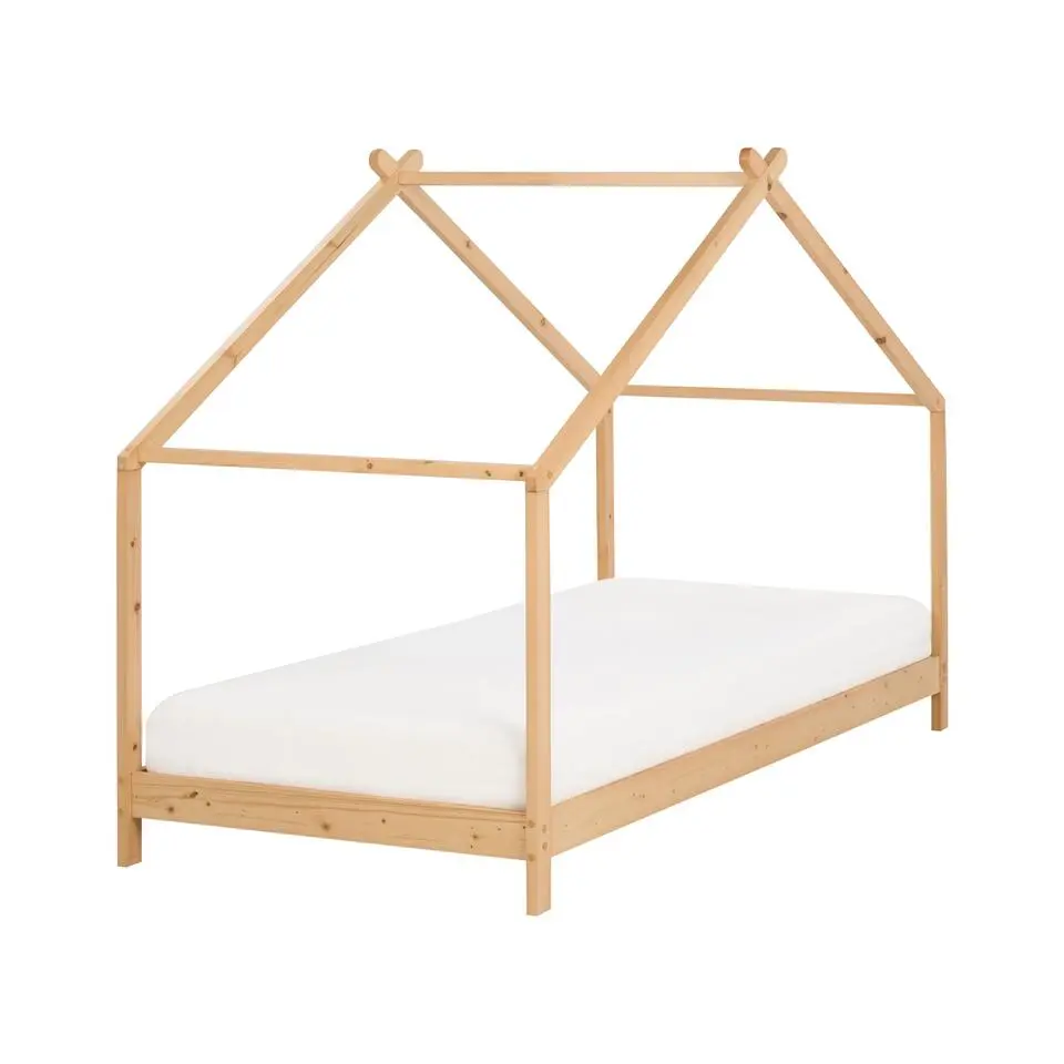 ORLU - Kinderbed - Lichthout - 90 x 200 cm - Dennenhout