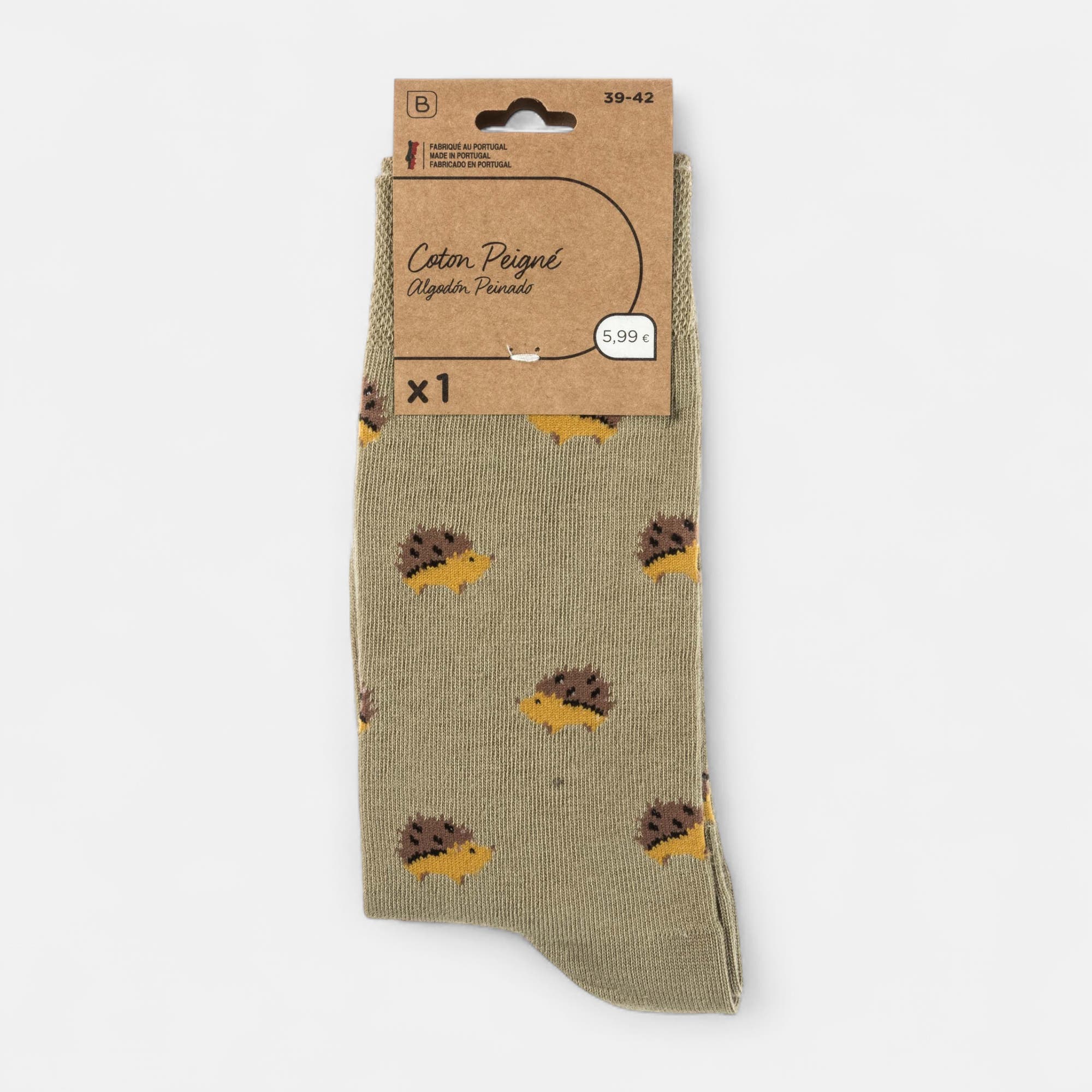 Chaussettes Homme kaki