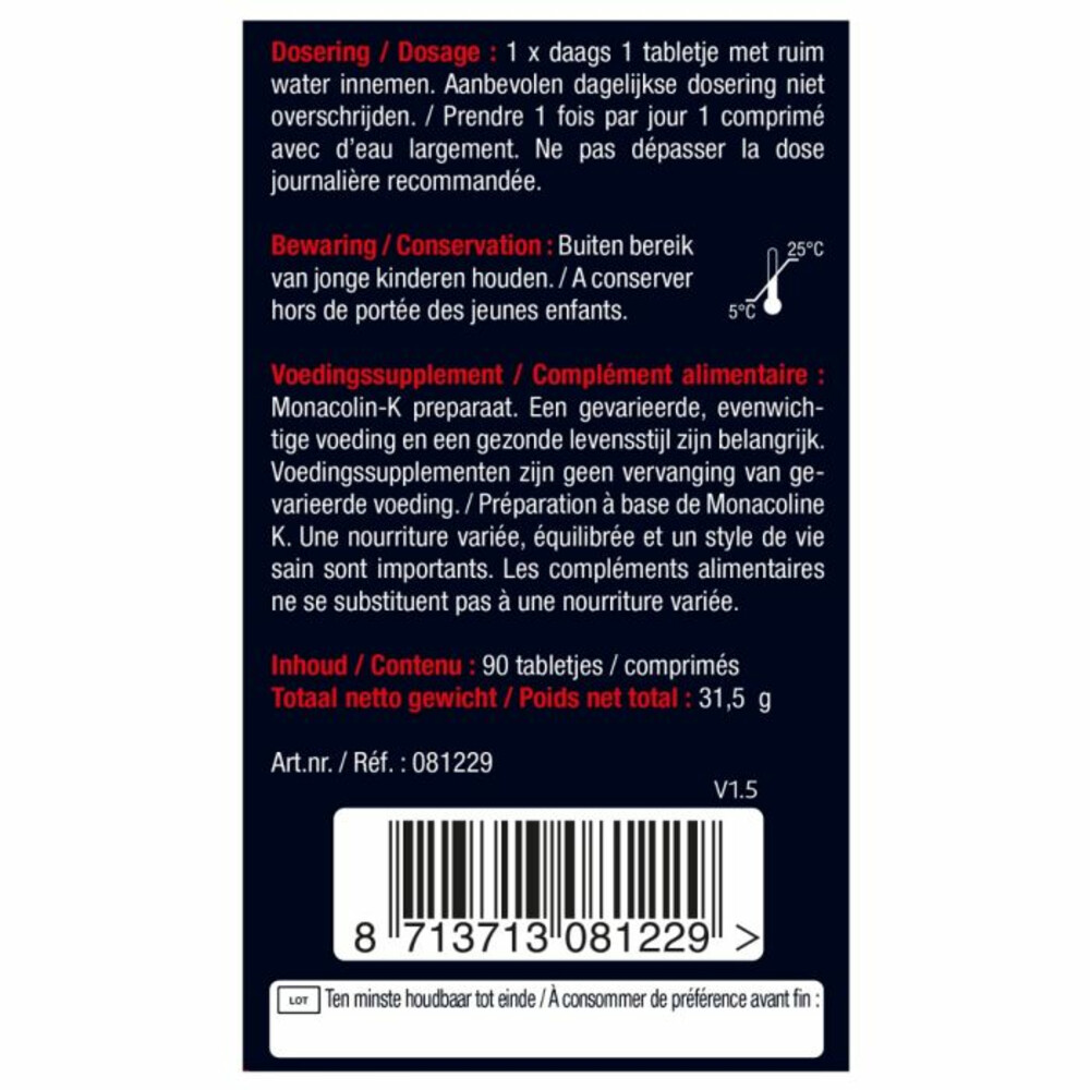 2x Lucovitaal Rode Gist Rijst 90 tabletten