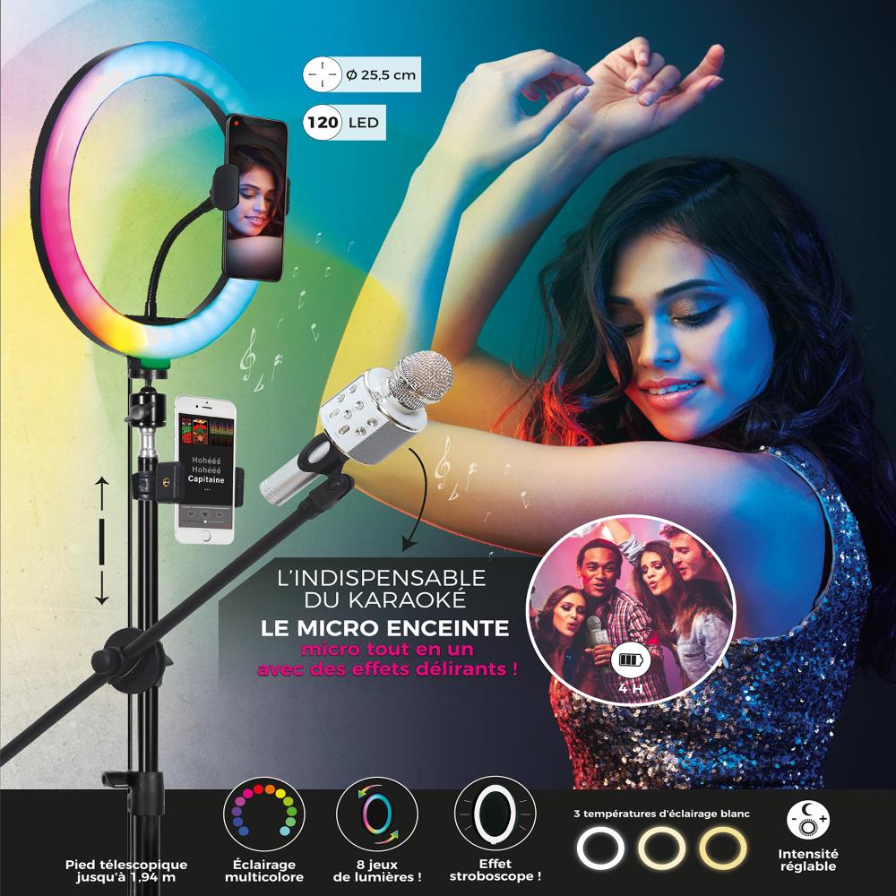 LUMIERE LED TREPIED XXL PHOTO VIDEO KARAOKE