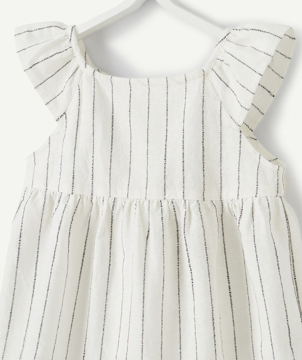 LA BLOUSE RAYÉE NOIRE ET BLANCHE EN COTON BIOLOGIQUE