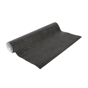 Vliesbehang Krokodil zwart 32-659